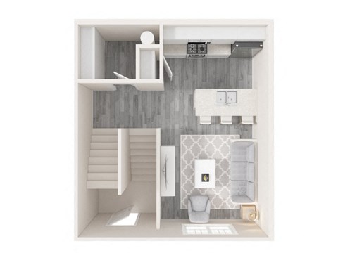 Floor plan for 2 beds, 2 baths, 1200 sqft
